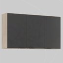 Ver imagem 3 de Armário Aéreo 120cm 3 Portas Firenze Bege/Avena Touch/Grafito