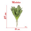 Ver imagem 2 de Kit 5 Bromélia Planta Artificial Plástico 28cm