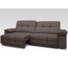 Sofá Nilo 2,00m Retrátil e Reclinável Velosuede Chocolate - NETSOFAS - 1