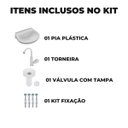 Ver imagem 3 de Pia Lavatório Banheiro 8l + Torneira Bica Móvel Branca