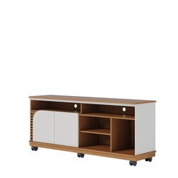 Rack Ripado para TV até  65 Polegadas com Rodízio 2 Portas Jurere 150cm - 7