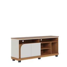 Rack Ripado para TV até  65 Polegadas com Rodízio 2 Portas Jurere 150cm - 5