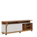 Ver imagem 5 de Rack Ripado para TV até 75 Polegadas com Rodízio 2 Portas Jurere 180cm