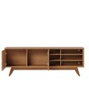 Ver imagem 4 de Rack Para TV até 70 Polegadas 2 Portas Pés Madeira Maciça Noronha