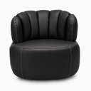 Ver imagem 2 de Poltrona Decorativa Cheval Giratória 360° em Couro Livintus Leather