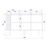 Buffet para Sala de Jantar 3 Portas Jurerê Off White com Freijó - 4