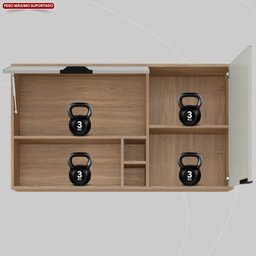 Armário Aéreo Firenze 120cm 2 Portas - Nicho - 6