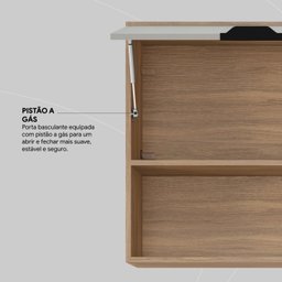 Armário Aéreo Firenze 120cm 2 Portas - Nicho - 9