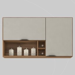 Armário Aéreo Firenze 120cm 2 Portas - Nicho - 2