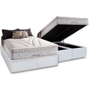Ver imagem 1 de Cama Box Baú Queen: Colchão Molas Herval Maxspring American + Base CRC Courano White(158x198)