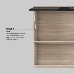 Armário Aéreo Firenze 120cm 2 Portas - Nicho - 10