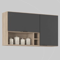 Armário Aéreo Firenze 120cm 2 Portas - Nicho - 2