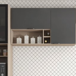 Armário Aéreo Firenze 120cm 2 Portas - Nicho - 1