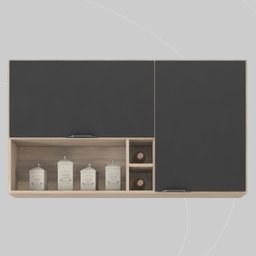 Armário Aéreo Firenze 120cm 2 Portas - Nicho - 4