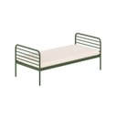 Ver imagem 2 de Cama Solteiro em Ferro Aço Carbono Tubular Teko Casatema MadeiraOriginals Verde/Álamo
