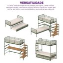 Ver imagem 7 de Cama Solteiro em Ferro Aço Carbono Tubular Teko Casatema MadeiraOriginals