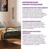 Cama Solteiro em Ferro Aço Carbono Tubular Teko Casatema MadeiraOriginals - 9