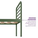 Ver imagem 5 de Cama Solteiro em Ferro Aço Carbono Tubular Teko Casatema MadeiraOriginals