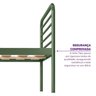 Cama Solteiro em Ferro Aço Carbono Tubular Teko Casatema MadeiraOriginals - 5