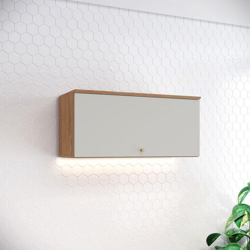 Armário Aéreo 1 Porta Basculante 80 Cm Ambiente Requinte Nature Areia Hp – Henn é boa?