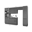 Ver imagem 2 de Cozinha Modulada Kappesberg 5 Peças Vibra C5p159 Canela/grafite Lacca