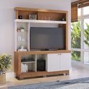 Ver imagem 1 de Estante para TV e Home Theater até 50 Polegadas 160,3CMX188CM 2 Portas Valença Marrom