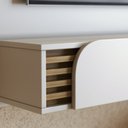 Ver mais imagens de Painel Ripado Suspenso para TV até 55 Polegadas 136CMX108CM 1 Porta Jurerê Branco