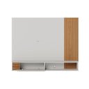 Ver imagem 2 de Painel Ripado Suspenso para TV até 55 Polegadas 136CMX108CM 1 Porta Jurerê Branco
