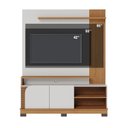Ver imagem 2 de Estante Ripado para TV até 65 Polegadas 152CMX187CM 2 Portas Jurerê Branco