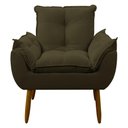 Ver imagem 1 de Poltrona Decorativa Sala de Estar Escritório Quarto Prime Cor: Marrom
