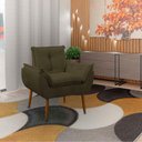 Ver imagem 2 de Poltrona Decorativa Sala de Estar Escritório Quarto Prime Cor: Marrom