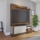 Ver imagem 1 de Estante Ripado para TV até 65 Polegadas 2 Portas Jurerê 150cm