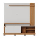 Ver imagem 5 de Estante Ripado para TV até 75 Polegadas 182CMX187CM 2 Portas Jurerê Branco