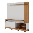 Ver imagem 6 de Estante Ripado para TV até 75 Polegadas 182CMX187CM 2 Portas Jurerê Branco