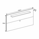 Ver imagem 2 de Painel Para Tv Até 60 Polegadas 1,35m Safira - Branco