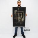 Ver imagem 2 de Quadro Decorativo em Canvas Abstrato Moderno - Chassi - 90 x 60cm
