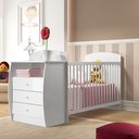Ver imagem 1 de Berço Cômoda com Colchão Incluso Colinho de Mãe Multimóveis FG2951 Branco