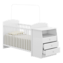Ver imagem 5 de Berço Cômoda com Colchão Incluso Colinho de Mãe Multimóveis FG2951 Branco