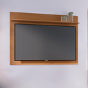 Ver imagem 1 de Painel para TV até 55 Polegadas 135CMX99,6cm 1 Prateleira Maia Marrom