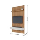 Ver imagem 4 de Conjunto Painel Ripado 1412 e Nicho Niágara 1361 Freijó/Off White Matte