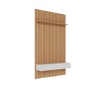 Ver imagem 3 de Conjunto Painel Ripado 1412 e Nicho Niágara 1361 Freijó/Off White Matte