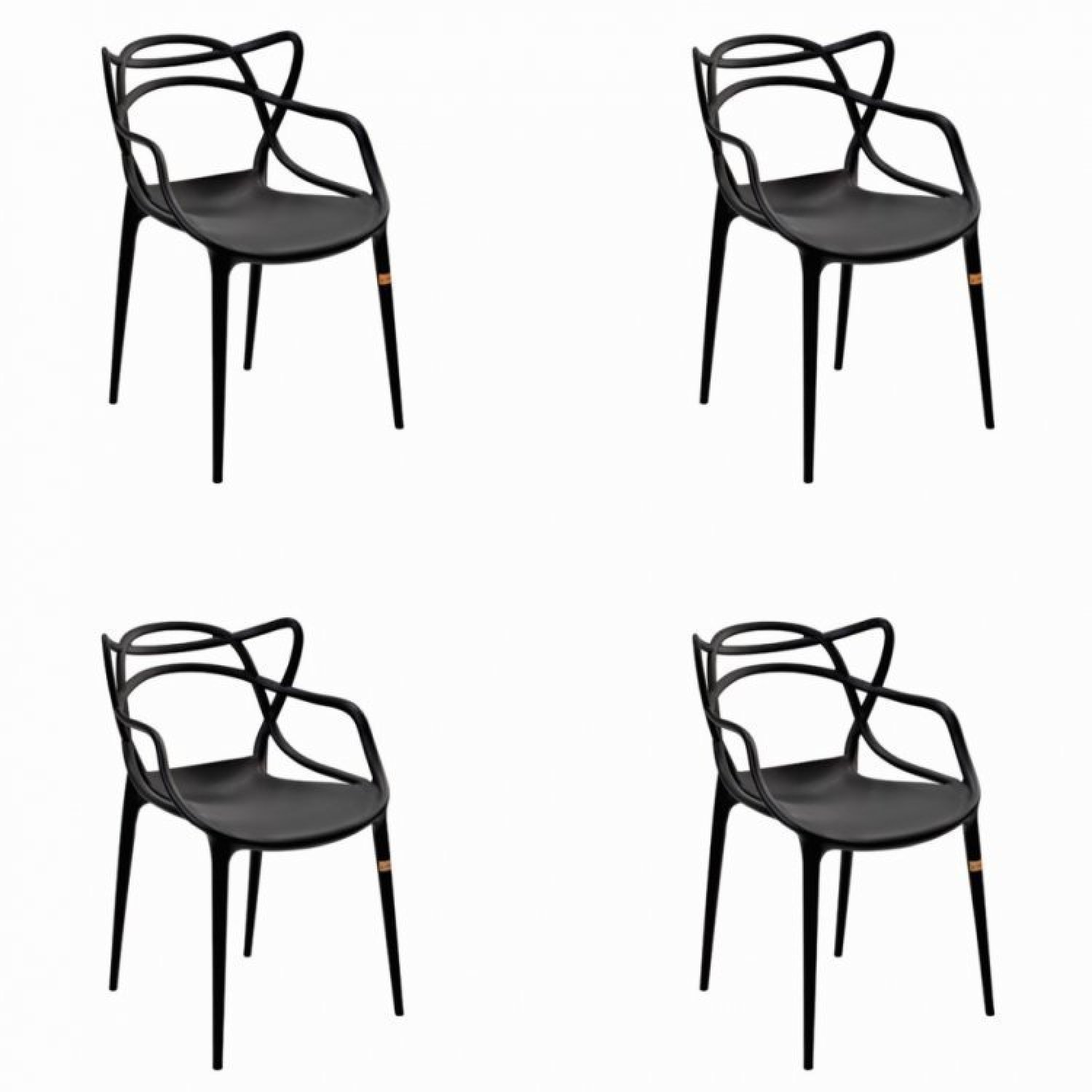 Conjunto Mesa de Jantar Rústica de Madeira Maciça com 4 Cadeiras Allegra - 8