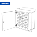 Ver imagem 2 de Armário Rack Porta Celular Lei E-40 4932/24 Escolas Empresa