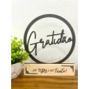 Ver imagem 1 de Palavra Gratidão, Decoração Afetiva, Totem Gratidão, Decoração Casa