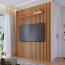 Ver imagem 1 de Conjunto Painel Ripado Niágara 195,6 cm Freijó