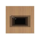 Ver imagem 5 de Painel Ripado para TV até 82 Polegadas 100% MDF 250CMX240CM 2.5 C Nicho Yescasa Marrom