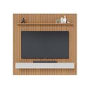 Ver imagem 2 de Painel Ripado para TV até 82 Polegadas 100% MDF 250CMX240CM 2.5 C Nicho Yescasa Marrom
