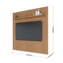 Ver imagem 3 de Painel Ripado para TV até 82 Polegadas 100% MDF 250cmx240cm 2.5 YesCasa