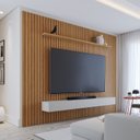 Ver imagem 1 de Painel para Tv 82 Polegadas 240cmx304cm 100% MDF Ripado 3.0  C/nicho Yescasa
