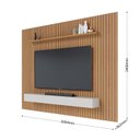 Ver imagem 3 de Painel Ripado 304,4CMX240CM Conjunto 3044 e Nicho Niágara 2179 Yescasa Marrom
